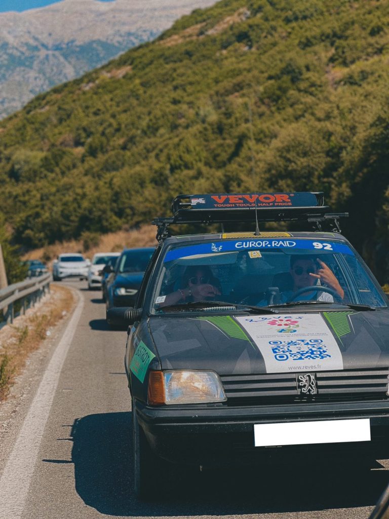 Sponsoring Team Peugeot'obot vehicule during Europ'Raid 2024